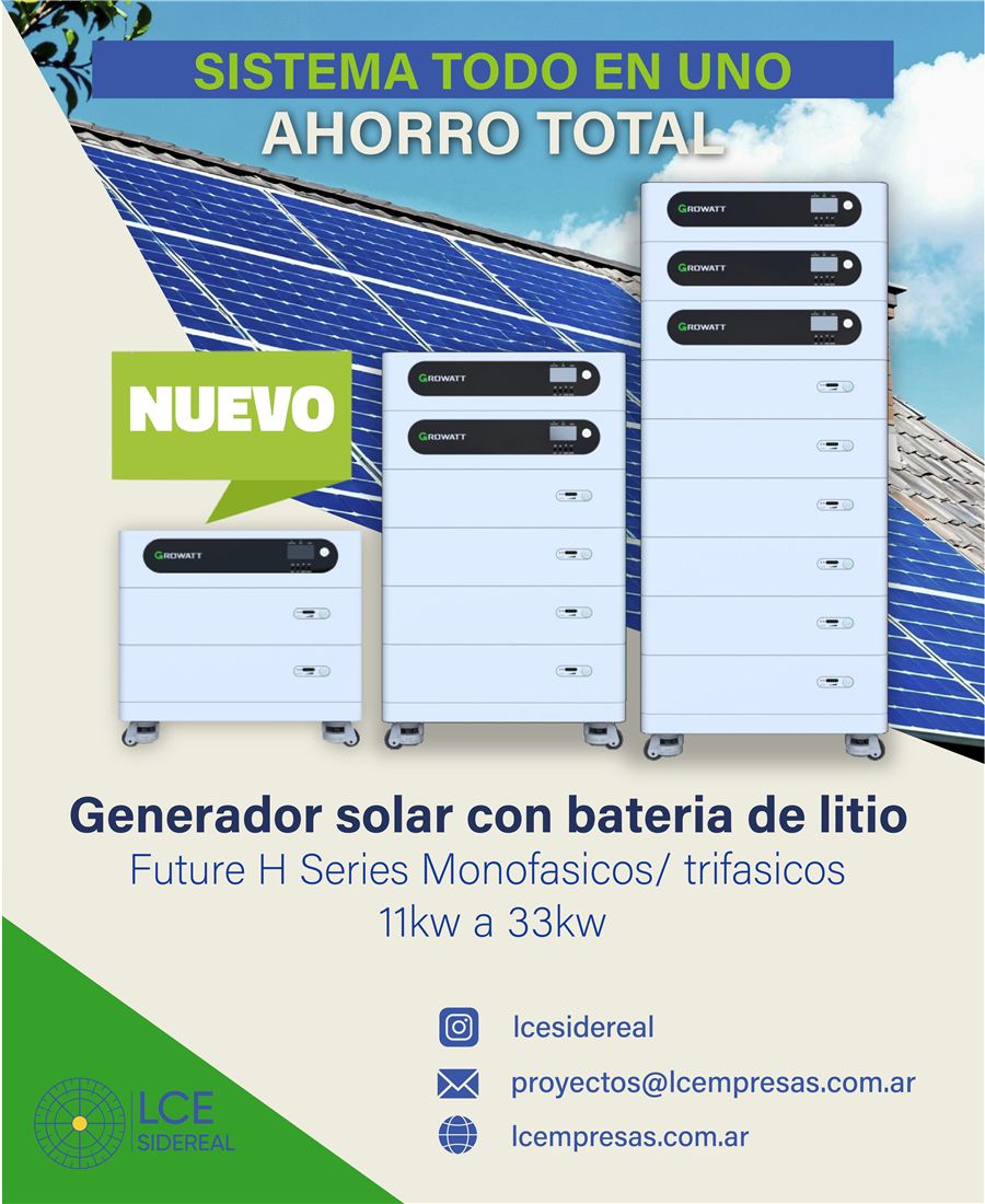 Sistema Todo en Uno — generador solar con batería de litio Future H Series